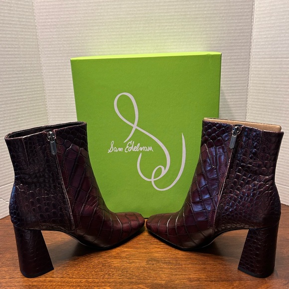 Sam Edelmam Codie Square Toe bootie / shoes US Size 7 1/2 M - Picture 1 of 16